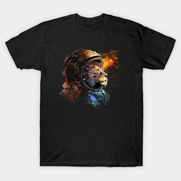 galaxy lion T-Shirt by a cat cooking